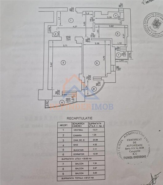 Ocatvian Goga, vanzare 2 camere, 67 mp,